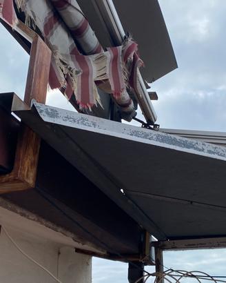 Struttura tenda in alluminio. No tenda