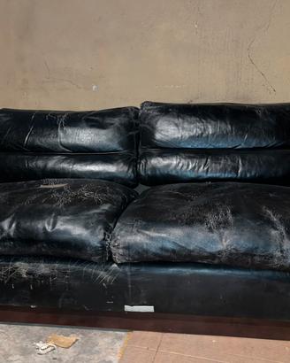 Divani in pelle nera