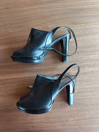 Decolleté punta aperta Nero Giardini