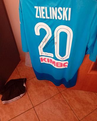 maglia napoli autografata zielisky