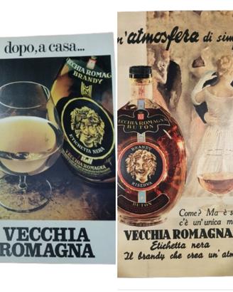 Lotto 2 Poster Vecchia Romagna Vintage