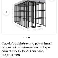 Gabbia/recinto per animali domestici. 