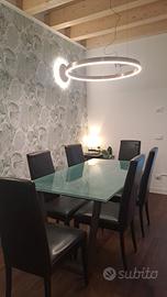 Tavolo in vetro cracklè