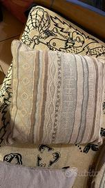 Set 6 cuscini decorativi beige/grigio