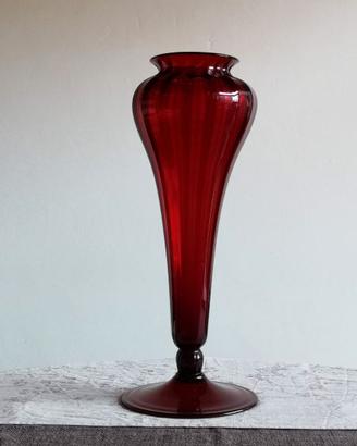 Vaso Murano anni venti Ruby red