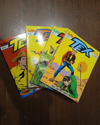 Lotto 4 Fumetti Tex  "Tutto Tex" Numeri 7, 8,9,10
