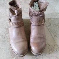 Stivaletti marrone vera pelle 39