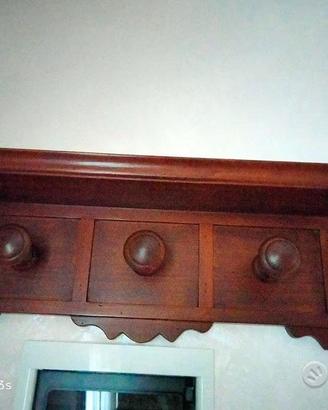 Appendiabiti in arte povera legno