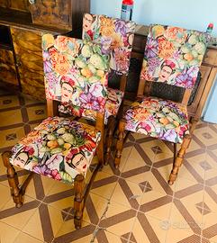 6 sedie ristrutturate