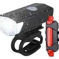 LUCI BICI LED ANTERIORE E POSTERIORE USB RICARICAB