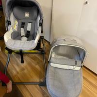 Passeggino Trio Neonati 0-4 Anni, Seggiolino Auto