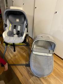Passeggino Trio Neonati 0-4 Anni, Seggiolino Auto