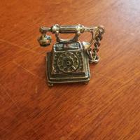 Miniatura telefono in argento 