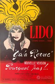 Poster vintage GRUAU RENE LIDO GALA