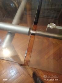 tavolo ripiano in vetro 