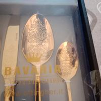 lotto 2 set posate oro 