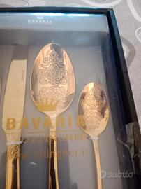 lotto 2 set posate oro 