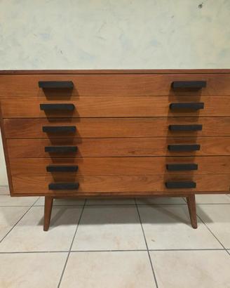 Cassettiera anni 50 in legno