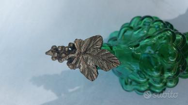 Bottiglia in vetro con tappo decorativo