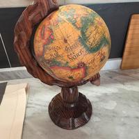 mappamondo in legno 
