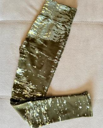 Leggings Prozis a vita media verde glitch - nuovi