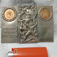 medaglie su placca del centro sportivo italiano