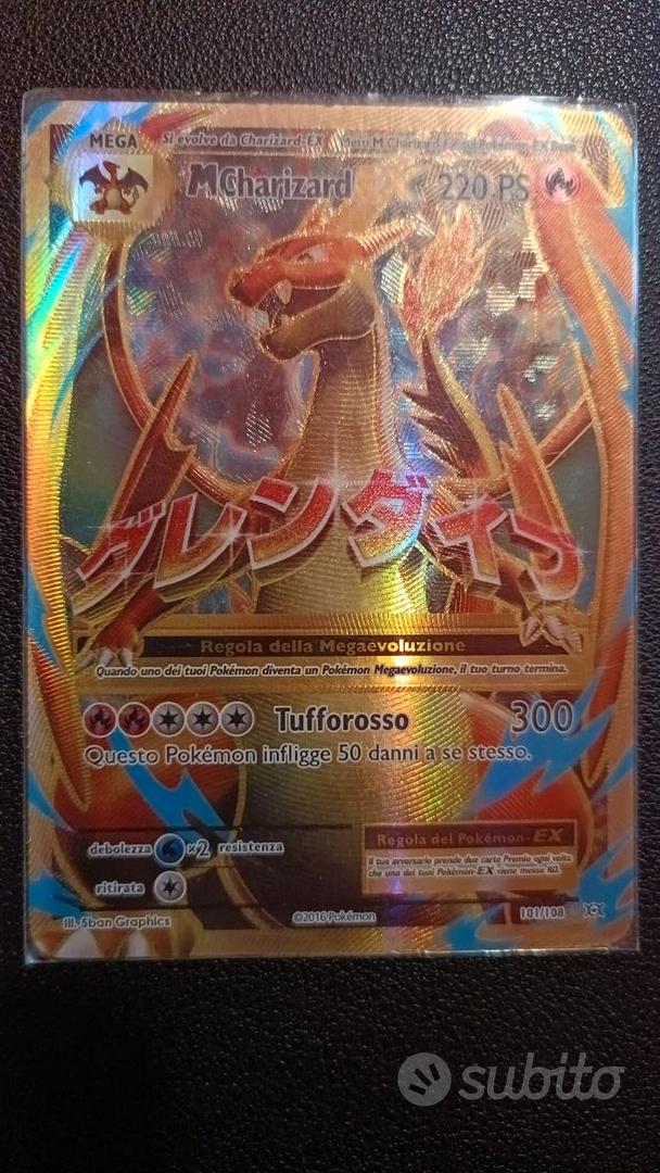 Carta Pokemon Mega Charizard EX Full Art Collezionismo In