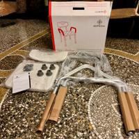 Sedile doccia con braccioli e schienale Moretti