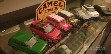 mini collezione di 7 Land Rover Burago 1/43