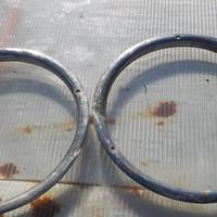 3 CORNICI X Cerchi in ferro 14 lancia fulvia coupè