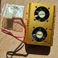 Cooler HDD 3,5" Maxxtro doppia ventola