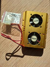 Cooler HDD 3,5" Maxxtro doppia ventola
