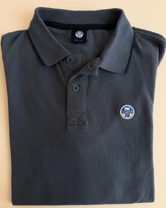 NORTH SAILS POLO MANICA LUNGA BLU TAGLIA L