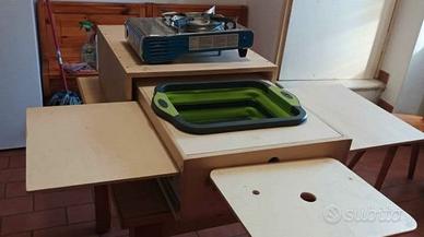 Camping Kit Box Artigianale  Ideale per Auto e Van