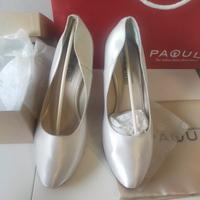 BRAND PAOUL scarpe décolleté bianche n.40,5