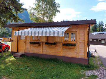 CASETTA IN LEGNO - VERANDA PER ROULOTTE