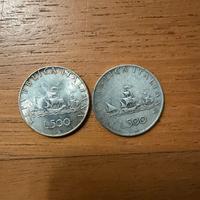 N.2 monete argento lire caravelle-riservato simone