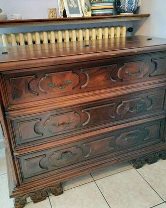 Secretaire scrittoio vintage in legno