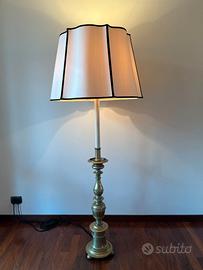 Paralume con pesante albero d'ottone massiccio!