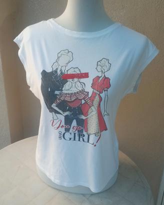 Liu-Jo - T-Shirt Donna in Cotone Elasticizzato - X