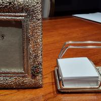 Completo da scrivania argento silver da 80 a 12 €