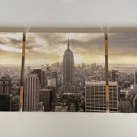 Quadro di New York in legno