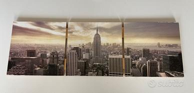Quadro di New York in legno