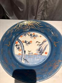 Coppia piatti bianchi e blu Giappone