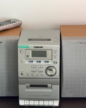 Sistema musica vintage per cd e cassette della Son
