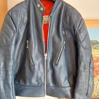 giacca pelle moto Lewis leathers anni 70 