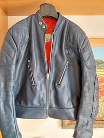 giacca pelle moto Lewis leathers anni 70 