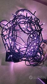 Led natale addobbo albero rosa Viola