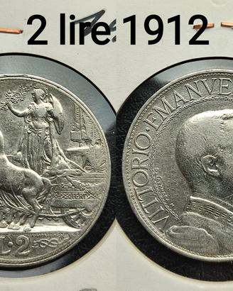 2 lire 1912 Regno
