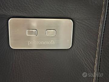 Divano in pelle con relax